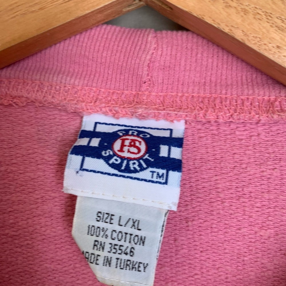 Vintage 80’s 90 Pro Spirit Sport Club Sweatshirt Size L/XL Pink Oversized - Picture 6 of 8
